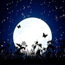 Схема вышивки «Ночь»