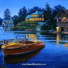 Схема вышивки «на берегу озера»