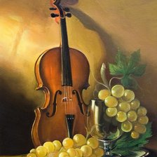 Схема вышивки «Натюрморт со скрипкой»