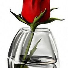 Схема вышивки «роза»