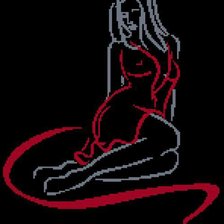 Схема вышивки «девушка!»