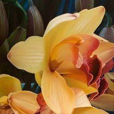 Схема вышивки «орхидея»