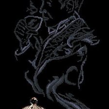 Схема вышивки «чайная пара»