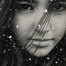 Схема вышивки «девушка»