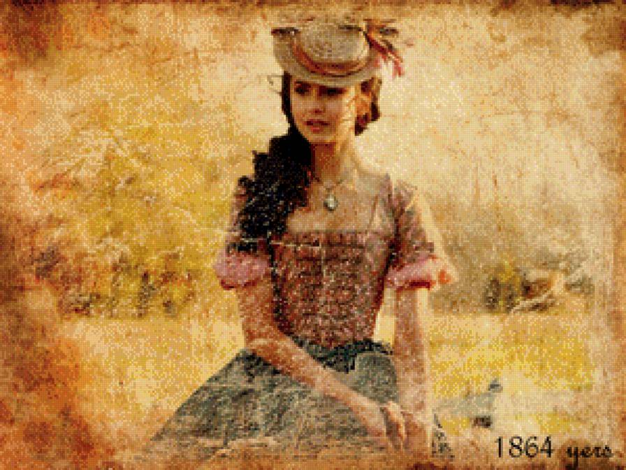 девушка - ретро девушка она - предпросмотр