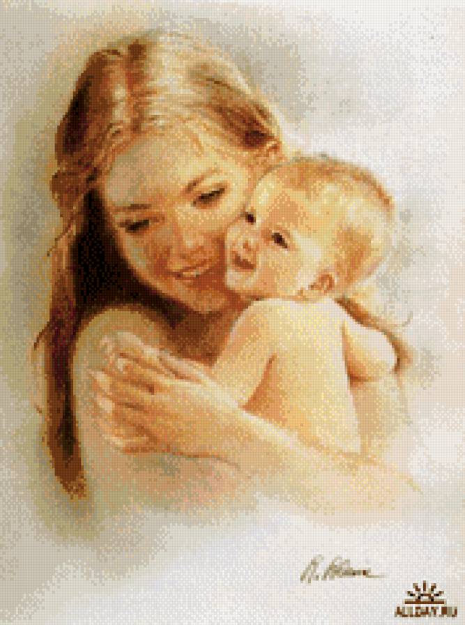 Нежность - люди, дети, мать и дитя - предпросмотр