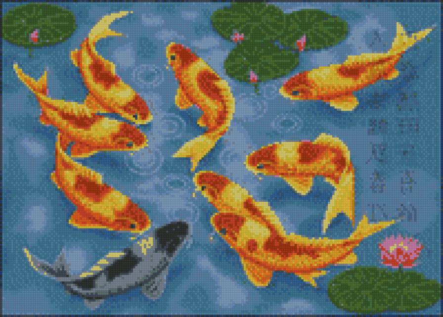 9 карпов - фен-шуй - предпросмотр