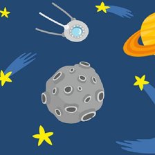 Схема вышивки «космическая»