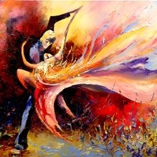 Схема вышивки «в танце»