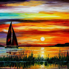 Схема вышивки «на закате»