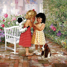 Схема вышивки «дети»