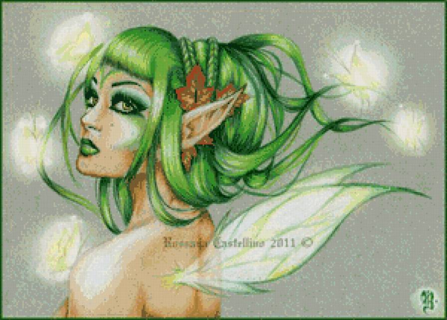 фея травы - фэнтези, фея - предпросмотр