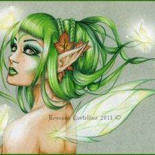 Схема вышивки «фея травы»