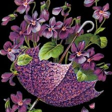 Схема вышивки «Цветочный зонт»