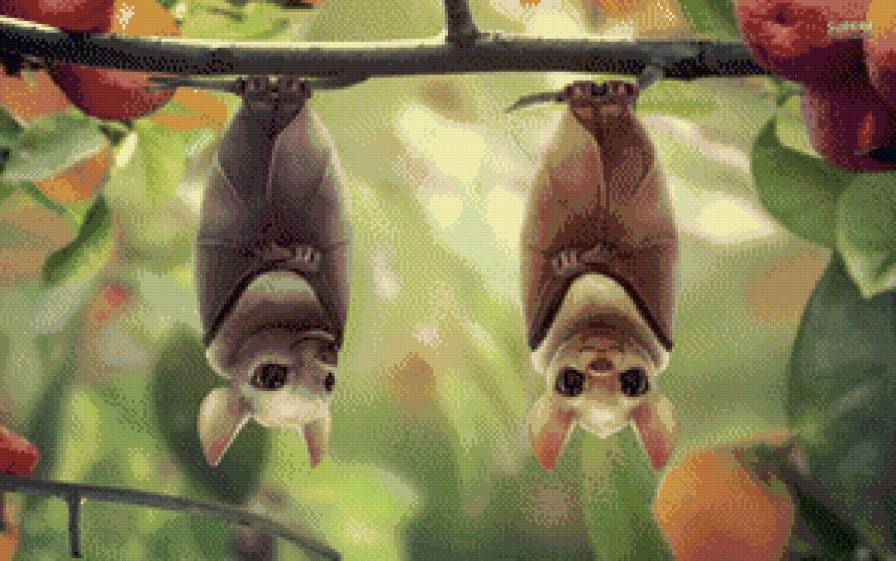 Мышки - животные., фрукты, деревья, природа - предпросмотр