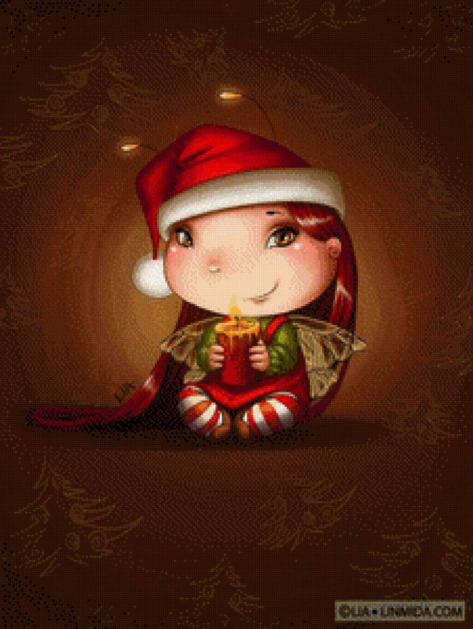 феичка и свечка - фея, свечка, ночь - предпросмотр