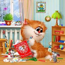 Схема вышивки «Валентинка»