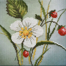 Схема вышивки «земляника»