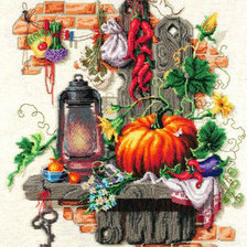 Схема вышивки «Натюрморт с тыквой»