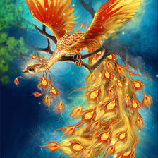 Схема вышивки «жар птица»