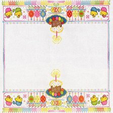 Схема вышивки «Пасхальная салфетка»