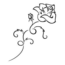 Схема вышивки «роза»