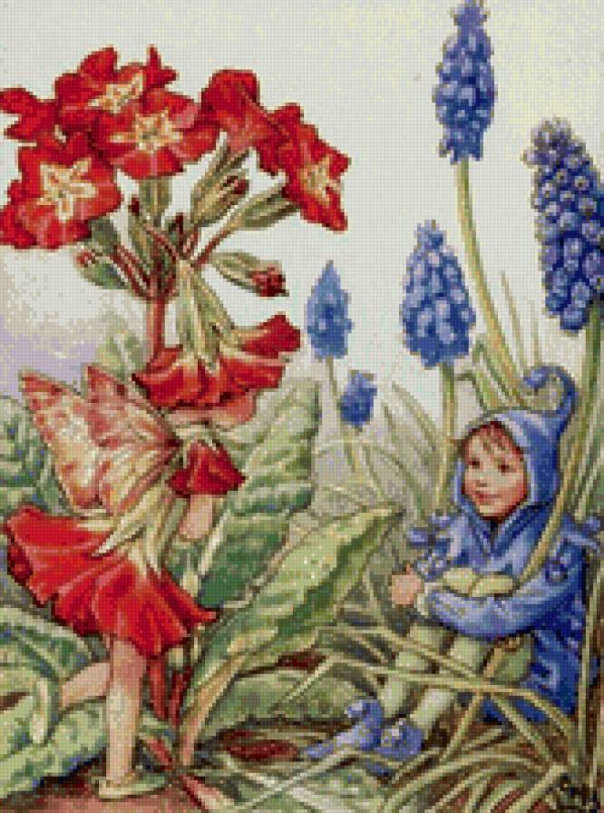 Цветочные фея и эльф - феи, эльфы, дети - предпросмотр