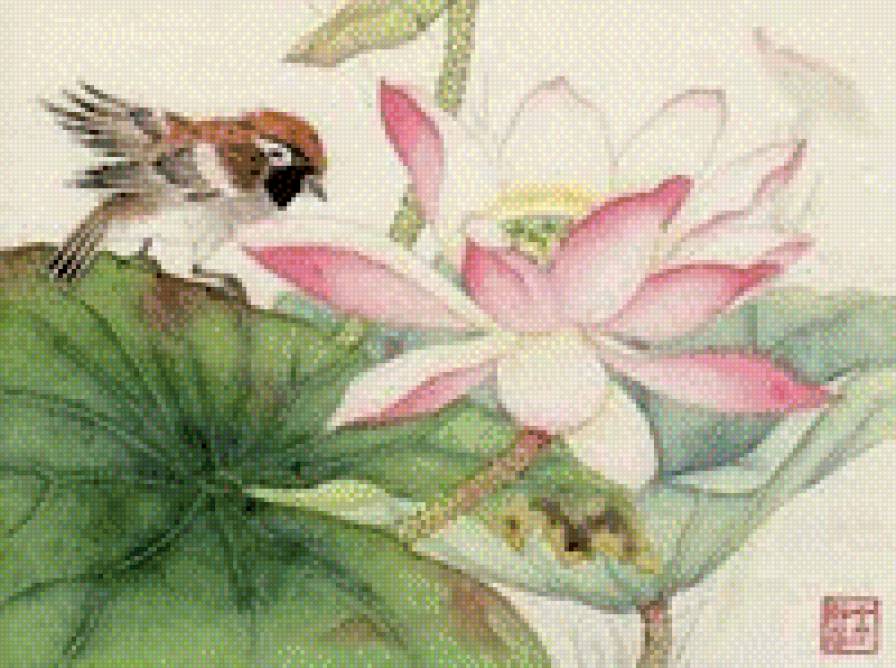 №860189 - птицы, китай. живопись - предпросмотр