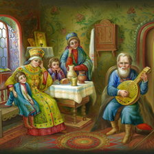 Схема вышивки «грустная песня»