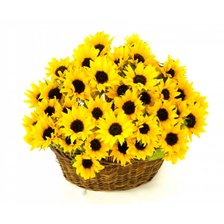 Схема вышивки «Корзина подсолнухов»