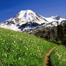 Схема вышивки «Горы»