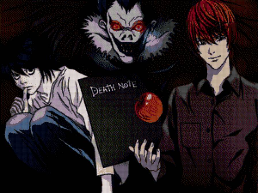 Тетрадь сметри - тетрадь смерти, мультик, аниме - предпросмотр