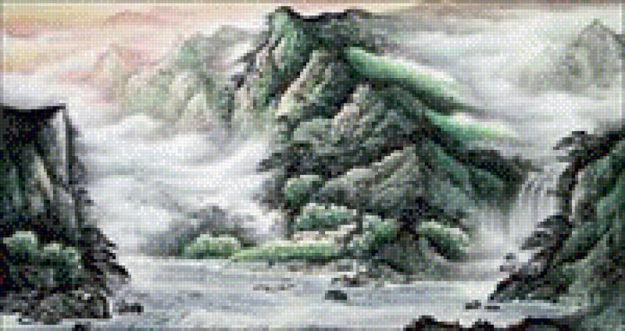 №860241 - китай, пейзаж, живопись - предпросмотр