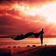 Схема вышивки «Огненный закат»