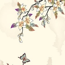 Схема вышивки «бабочк»