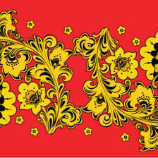 Схема вышивки «Хохлома»