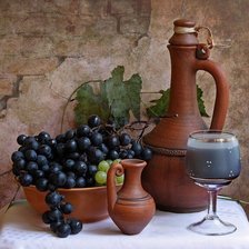 Схема вышивки «винный натюрморт»