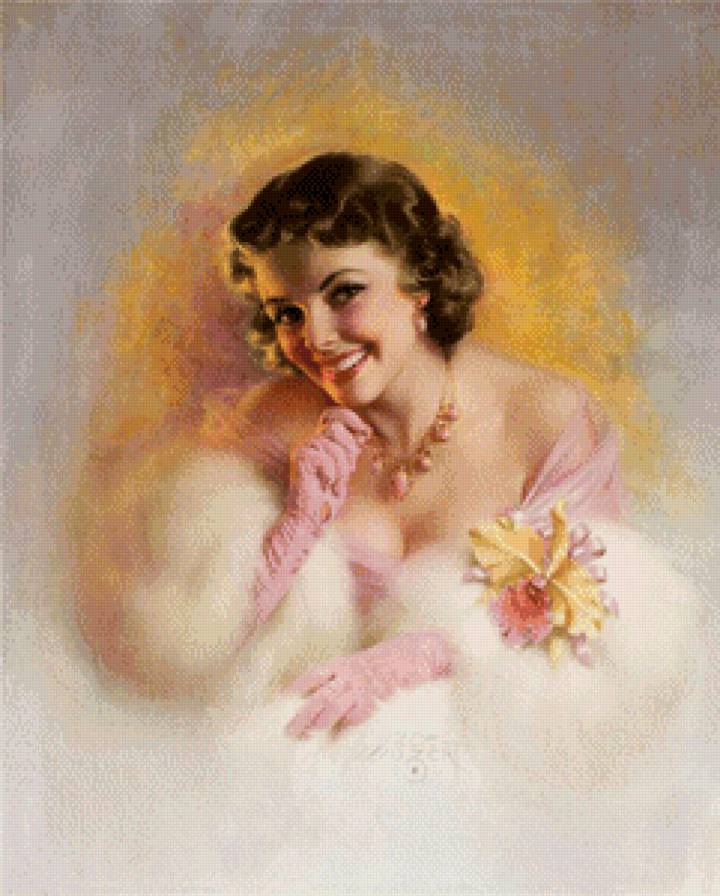 портрет дамы - дама девушка она портрет - предпросмотр