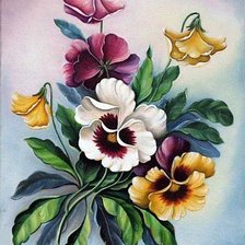 Схема вышивки «цветочки»