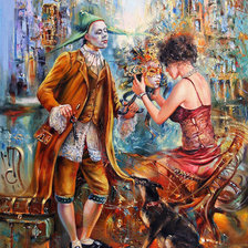 Схема вышивки «перед маскарадом»