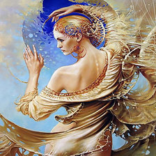 Схема вышивки «летящая девушка»