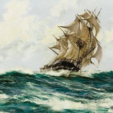 Схема вышивки «парусник»