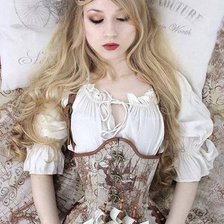 Схема вышивки «Девушка»