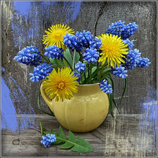 Схема вышивки «весенний букет»