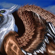 Схема вышивки «гриффон»