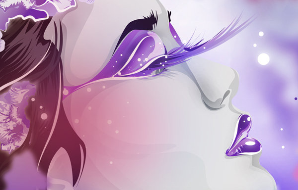 длинные ресницы - портрет - оригинал