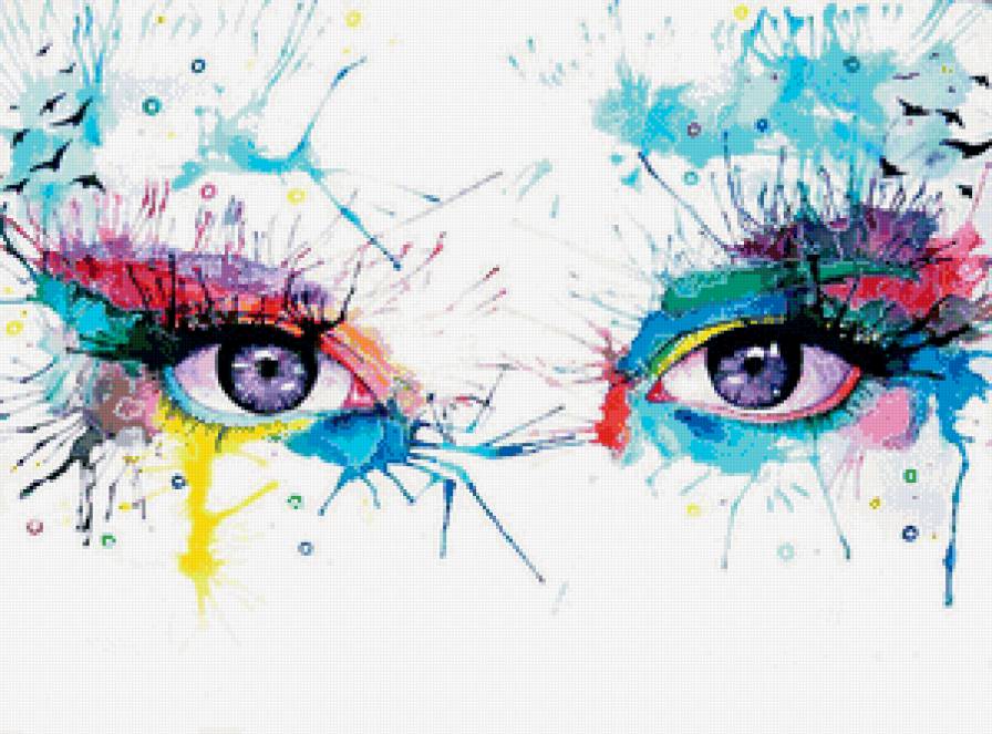 eyes - девушка, цвет, арт, глаза - предпросмотр