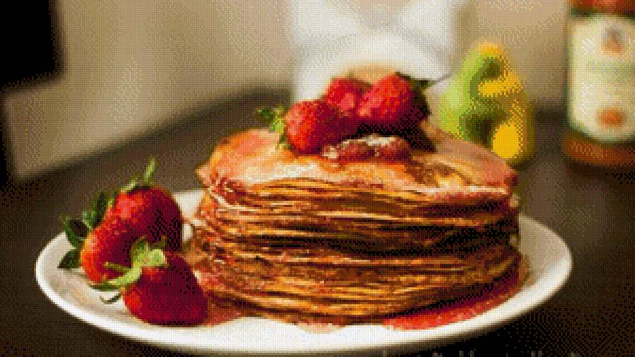 Блінчики - фрукти, ягоди, натюрморт - предпросмотр