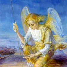 Схема вышивки «ангел»