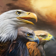 Схема вышивки «орлы»